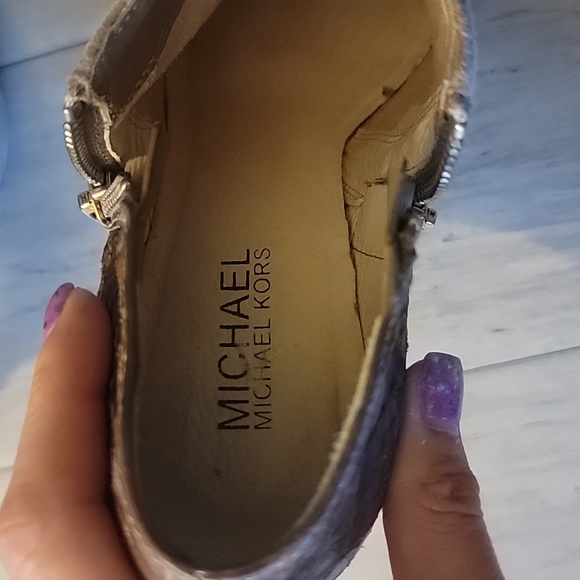 Michael Kors Brown & Snake Skin Kitten Heels. Size 7. - Picture 7 of 13